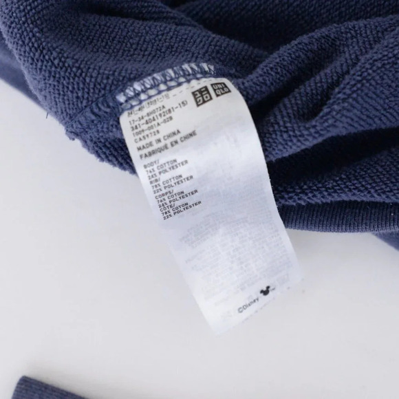 Uniqlo Disney Mickey Stand Navy Crewneck Sweater  Size Med - Picture 12 of 12